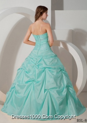 Beautiful Puffy Quinceanera Dress Sweetheart with Beading