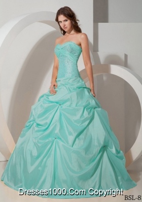 Beautiful Puffy Quinceanera Dress Sweetheart with Beading