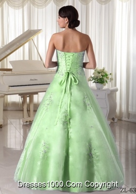 Organza Appliques With Beading Over Skirt Sweetheart Princess Quinceanera Dresses For Military Ball