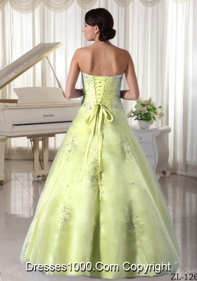 Organza Appliques with Beading Sweetheart Quinceanera Dress for Military Ball