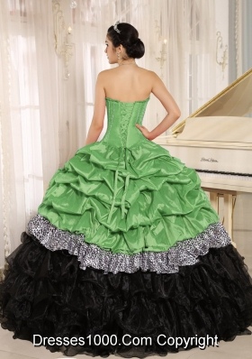 Popular Colourful Sweetheart  Quinceanera Dress With Floor-length and Ruffles