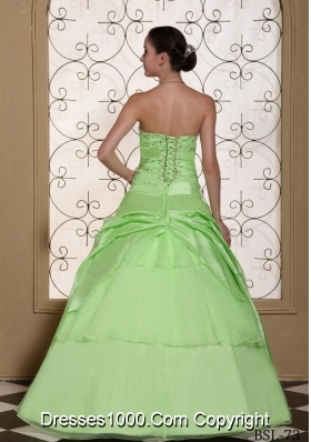 Princess Sweetheart Hand Made Flowers Dresses For 2014Quinceanera