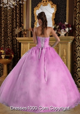 2014 Pretty Appliques Ball Gown Sweetheart Quinceanera Dress with Beading