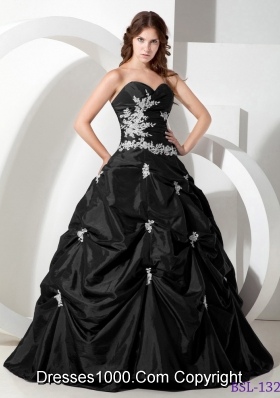 2014 Beautiful Ball Gown Sweetheart Appliques Quinceanera Gowns