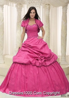 2014 Puffy Sweetheart Long Quinceanera Dresses with Appliques