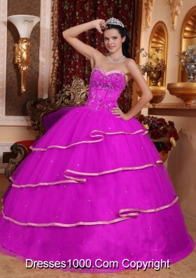 2014 Spring Puffy Quinceanera Dress Sweetheart with Beading