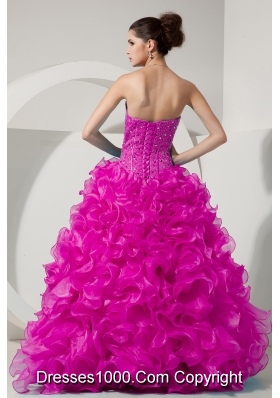 Pretty Princess Sweetheart Long Quinceanera Dresses with  Beading