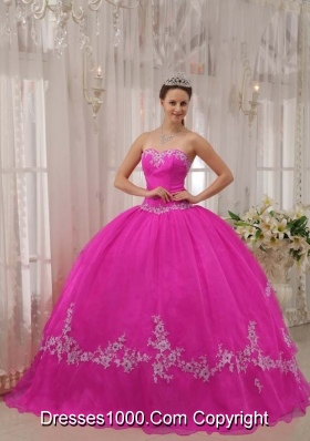 Sweetheart Appliques Pretty Sweet 16 Dresses for 2014 Custom Made