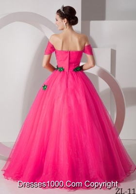 Modest Princess Off The Shoulder Quinceanera Dresses with  Organza Appliques