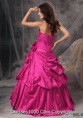 Princess Strapless Quinceanera Dress with Taffeta Beading