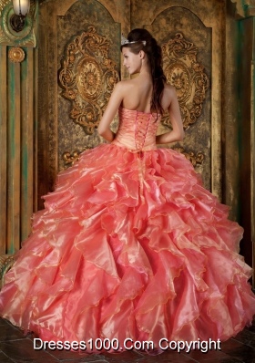 Exquisite Ball Gown Strapless Beading and Ruffles Dresses For Quinceaneras