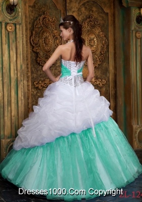 Princess Halter Quinceanera Gown Dresses with Beading and Pick-ups