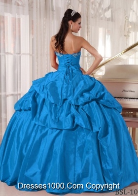 Cheap Ball Gown Sweetheart Floor-length Beading Quinceanera Gowns