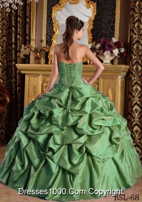 Princess Strapless Beading and Flowers Dresses For a Quinceanera