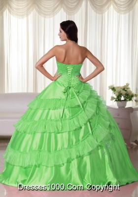 New Style Strapless Embroidery Quinceanera Dresses with Layers