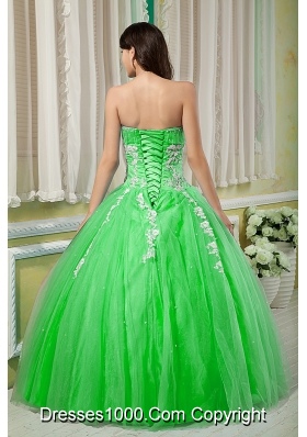 Prettty Sweetheart Quinceanera Gowns with Appliques