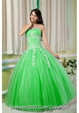 Prettty Sweetheart Quinceanera Gowns with Appliques