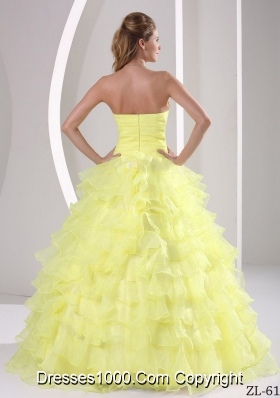 Sweetheart Appliques and Ruffles Quinceaners Gowns For Military Ball