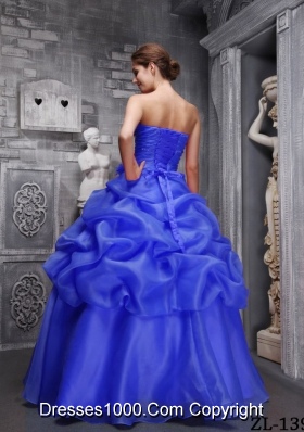 2014 Classical Puffy Sweethrart Beading and Ruching Quinceanera Dresses