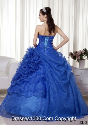 Fashionable Puffy Sweetheart with Beading and Ruching Quinceanera Dress for 2014