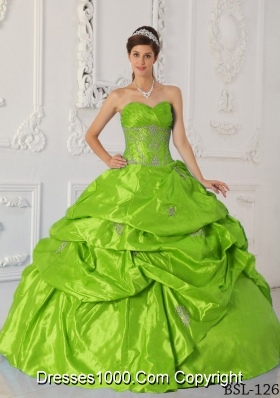 2014 Appliques Discount Quinceanera Dress with Sweetheart