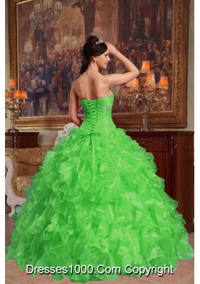 2014 Ball Gown Sweetheart Beading Long Quinceanera Gowns