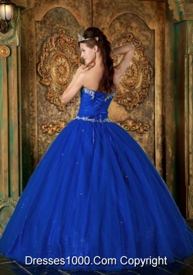 2014 Pretty Royal Quinceanera Dress Princess Sweetheart with Beading