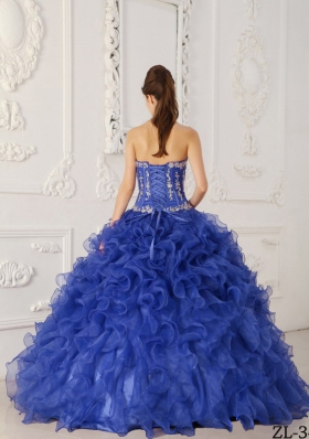 Classical Puffy Sweetheart with Appliques Quinceanera Dress for 2014