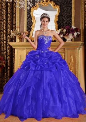 2014 Exquisite Sweetheart Appliques Quinceanera Dresses with Beading