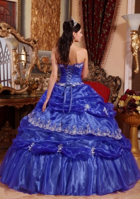 Brand New Strapless Lace Appliques 2014 Quinceanera Dresses