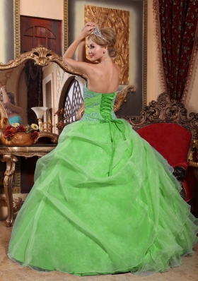 Discount Sweetheart Appliques and Ruched PuffyQuinceanera Dresses