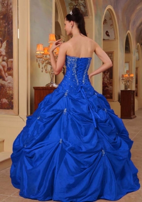 Exquisite Strapless Beading and Embroidery Quinceanera Dress for 2014