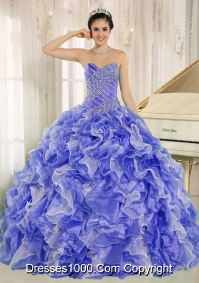2014 Spring Sweetheart Pretty Quinceanera Dresses with Beading and Ruffles