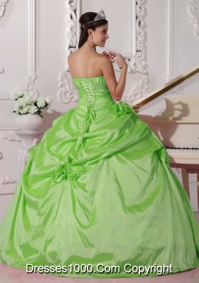 Discount Ball Gown Sweetheart Taffeta Beading Quinceanera Dresses