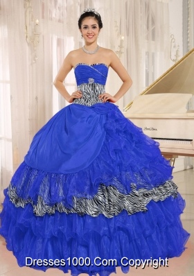 New Style Wholesale Sweetheart Ruffles Quinceanera Dresses With Beading