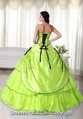 Discount Strapless Quinceanera Gown Dresses with Flowers