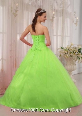 Elegant Princess Sweetheart Quinceneara Dresses with Flowers