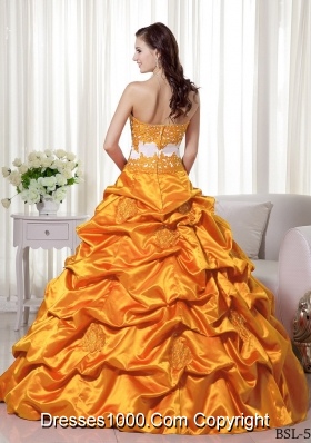 Elegant Princess Sweetheart Quinceanera Dresses Gowns with Appliques