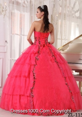 2014 Cheap Puffy Sweetheart Beading Quinceanera Dress with Ruffled Layers