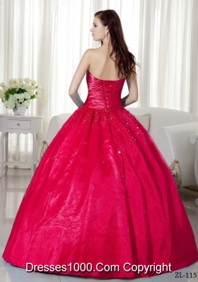 Discount Ball Gown Strapless for 2014 Beading Quinceanera Dress