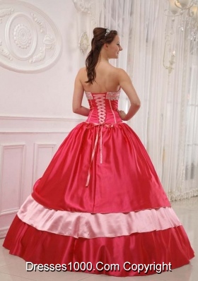 2014 Elegant Puffy Sweetheart  Appliques and Beading Quinceanera Dress with Bow