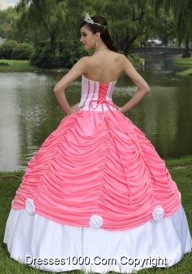 2014 Custom Made Quinceneara Dresses with Pick-ups Strapless