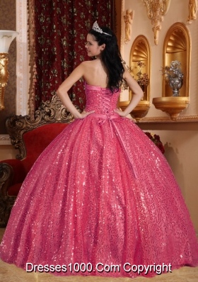 Gorgeous Puffy Sweetheart Sequins 2014 Quinceanera Dresses