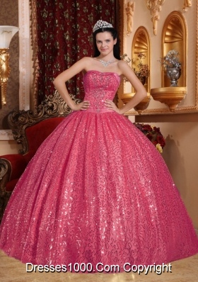 Gorgeous Puffy Sweetheart Sequins 2014 Quinceanera Dresses