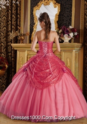 Lovely Puffy Sweetheart Sequines 2014 Quinceanera Dresses