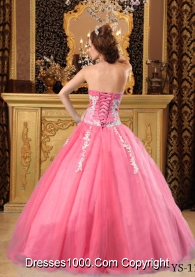 Popular Princess Sweetheart Sweet 16 Dresses with Appliques