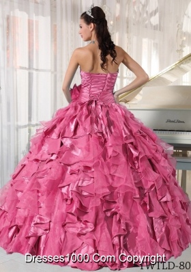 New Style Sweetheart Quinceneara Dresses with Beading and Ruffles