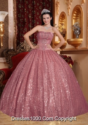 Sweetheart Puffy Sequins Cheap Sweet 16 Dresses On Sale