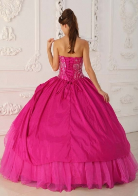 2014 Spring Beautiful Ball Gown Strapless Quinceanera Dress with Beading