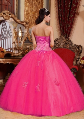 Ball Gown Sweetheart Quinceanera Dress with Tulle Appliques